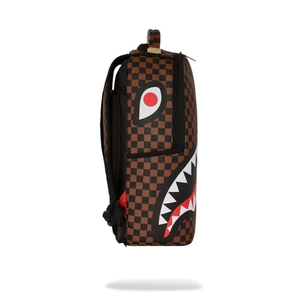 NEW Sprayground Sharks In Paris Cherry Blade Backpack Brown Gray Unisex Laptop